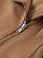 Vintage Suede Leather Jackets Women Casual Turn-down Collar Zipper Long Sleeve Female Coats 2024 Autumn Winter Lady Streetwears.