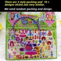 1 Sheet Beauty Princess Dress Up Stickers 3D Bubble Stickers Kids Kawaii Stickers for Diary Phone Laptop Book Girls Toy ST02. 