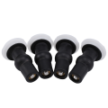 4 Pack Toilet Seat Hinges Bolt Expanding Rubber Top Nuts Screw.