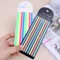 【Universal Car Parts Store】（NEW）160Pcs/set Color Multifunctional Long PET Index Stickers Reusable Self-Adhesive Fluorescent Macaron Translucent Sticky Notes Stationery Children Gifts School office Supplies. 