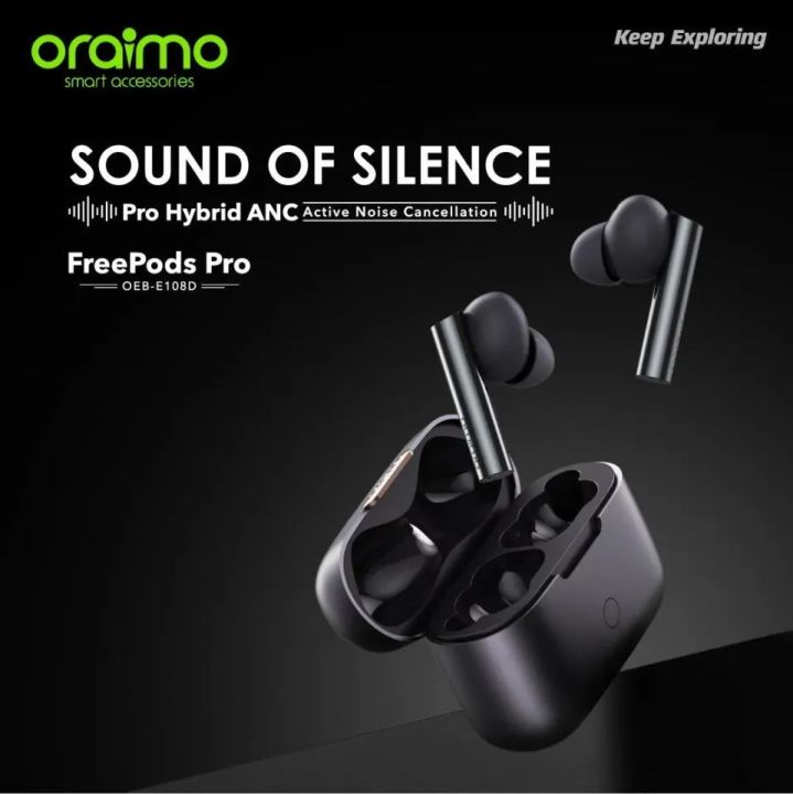 Oraimo FreePods Pro+ Hybrid ANC True Wireless Earbuds