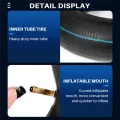 2 PCS 4.10/3.50-4 Inch Inner Tube Tire for Hand Truck, Dolly, Hand Cart, 4.10-4 Replacement Tube with Crowbar. 