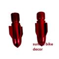 Looking Glass hole Screw or Universal Bulet For motorcycle Mirror. Red. 
