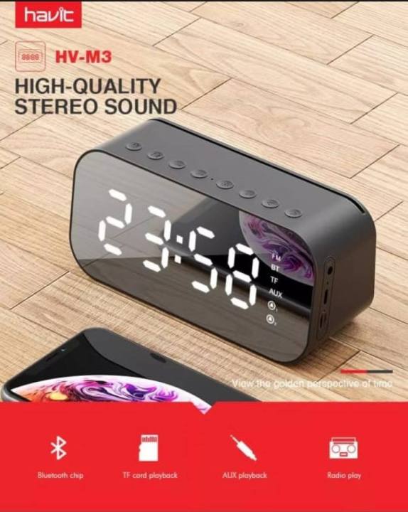Havit%20Mx701/M3%20Portable%20Bluetooth%20Speaker%20Alarm%20Clock%20Wireless%20Led%20Display%20Temperature%20With%20Fm%20Radio%20Support%20Aux%20Tf%20Usb%20Music%20Player%20-%20Speaker%20-%20Portable%20Table%20-%20Image%204