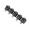 LKPCIGCXM 20 Pcs SPST Black Button On/Off Round Rocker Switch AC 6A/125V 3A/250V. 