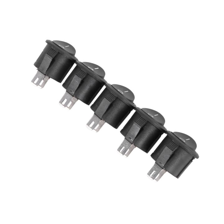 LKPCIGCXM%2020%20Pcs%20SPST%20Black%20Button%20On/Off%20Round%20Rocker%20Switch%20AC%206A/125V%203A/250V%20-%20Image%205