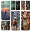 Deer Hunting Camo Clear Phone Case For Xiaomi Redmi Note 12 5G 9S 9 8 10 11 Pro+ 9T 8T 10C 9C 9A 7 Pro Soft TPU Back Cover Coque.