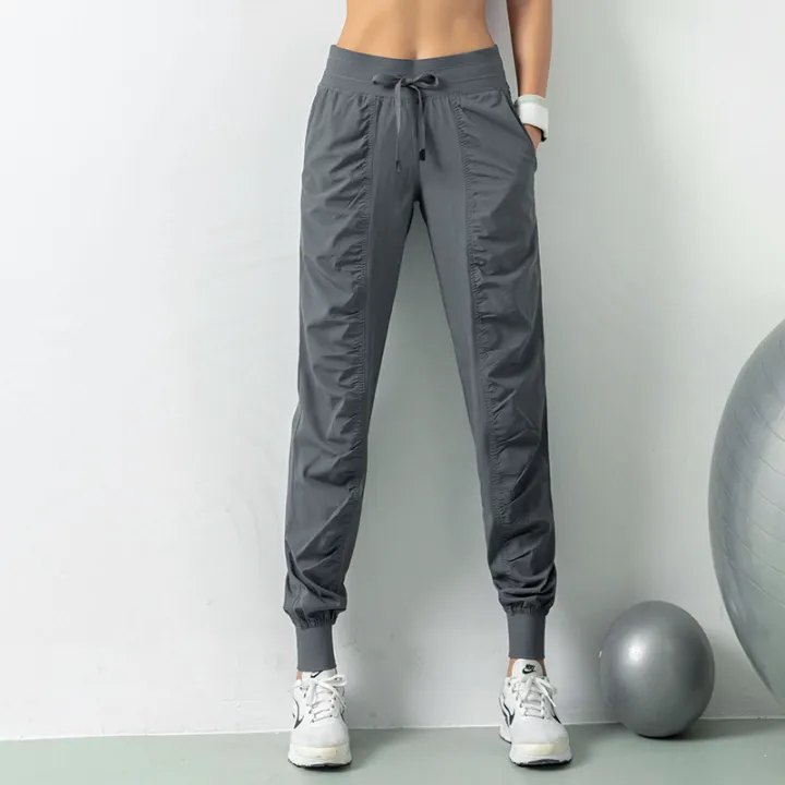 Wrinkle%20Slimming%20Fitness%20Pants%20Women's%20Loose%20Leggings%20Running%20Pants%20Casual%20Quick-drying%20Pants%20Harlan%20Pants%20Thin%20Pants%20Women%20-%20Image%202