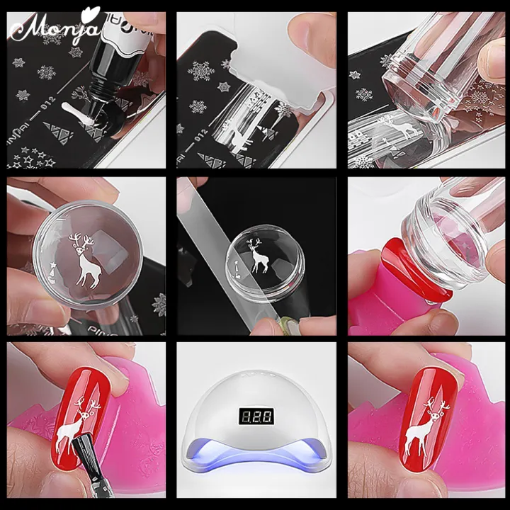 Monja%203%20Pcs%20Transparent%20Silicone%20Plastic%20Nail%20UV%20Gel%20Stamping%20Templates%20Pattern%20Nail%20Art%20Stamp%20Plate%20Transfer%20Tool%20Manicure%20Kit%20-%20Image%205