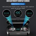 【FUPANG】TWS wireless Bluetooth 5.0 headphones in-ear earbuds twins noise reduction earbud headset with LED display charging case.