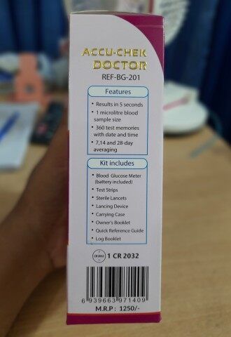 Accu%20Chek%20Doctor%20Instants%20Blood%20Glucose%20Monitor%20digital%20meter%20Machine%20-%20Image%202