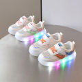 Children's Led Shoes Boys Girls Lighted Sneakers Glowing Shoes for Kids Soft Soled Breathable Casual Infant Toddler Baby Shoes.