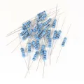 50Pcs- Tolerance 1% 4.7 Ohm Resistor 4.7 Ohm Carbon Film Resistor 4.7 Ohm 1/4W Resistance 0.25 Watt Fixed Resistors 2 Pin Leads. 