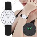 Fashion Women Watch Casual Leather Arabic Numbers Quartz Watches. 