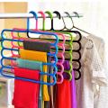 (3 Peace-1 Pack) 5 level magic hangers: Anti-Slip Multi-Perpus and Multi-Functional Magic Multiple Level Trousers Hanger Hanger-Cloth Hanger.