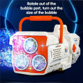 60 Holes Bubble Machine LED Light Electric Full Automatic Soap Bubble Machine Toys for Kids Outdoor Party Child Gifts. 