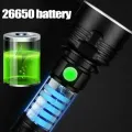 USB quad-core strong light super bright long-range LED searchlight. 