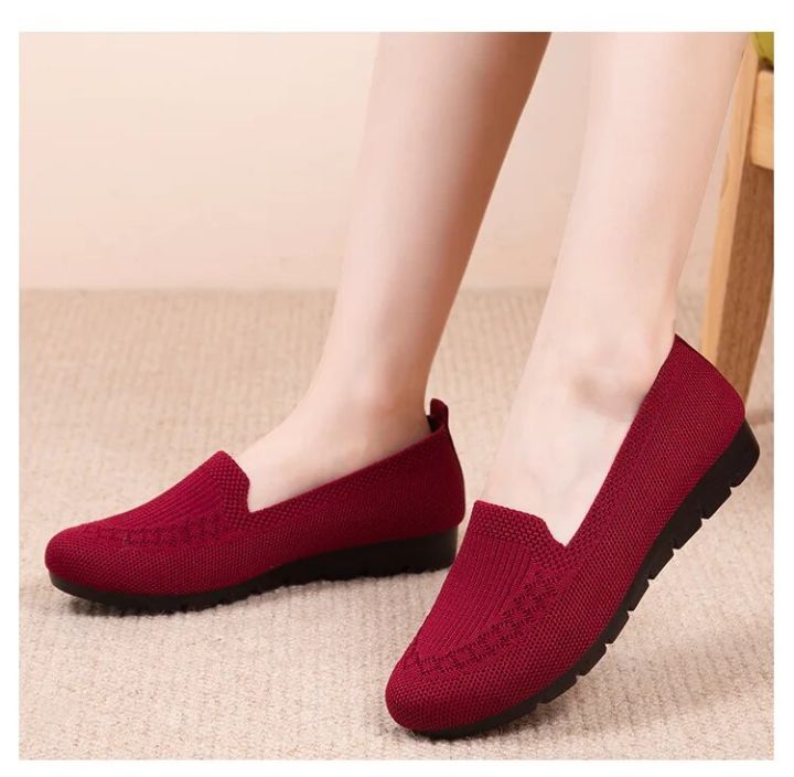 Casual%20Shoes%20Women's%20Summer%20Mesh%20Breathable%20Flat%20Shoes%20Ladies%20Comfort%20Light%20Sneaker%20Socks%20Women%20Slip%20on%20Loafers%20Zapatillas%20Muje%20-%20Image%204