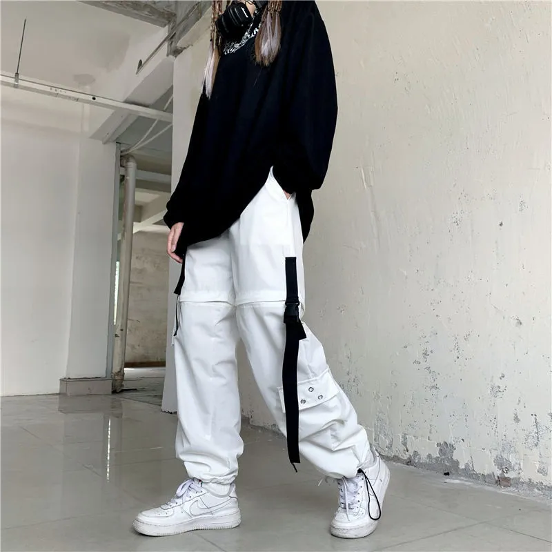 Korean Pants Loose White Trousers Korean White Baggy Trousers Mens