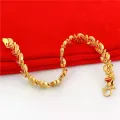 Snatching for brass fashionable women's gold-plated Vietnamese sand gold bracelets, explosive event. 