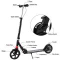 Scoot Around Town with an Adult Adolescents Hapsters Urban Scooter - Foldable, Double Suspension, Dual Brake, Lightweight Aluminum, 100kg Maximum Load. 