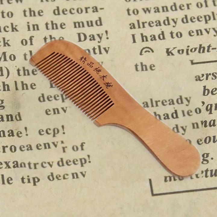 Wooden Hair Brush/Comb/Chiruni with Handle