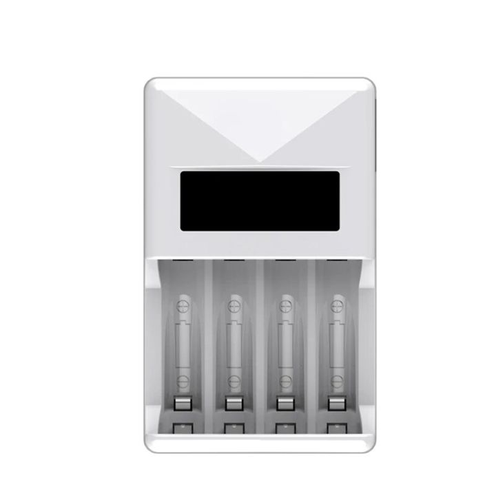 PUJIMAX%204%20Slots%20Smart%20Battery%20Charger%20LCD%20Display%20US/EU/UK%20Plug%20For%20AAA/AA%20Ni-MH/Ni-Cd%20Rechargeable%20Batteries%20With%20AC%20Cable%20-%20Image%204