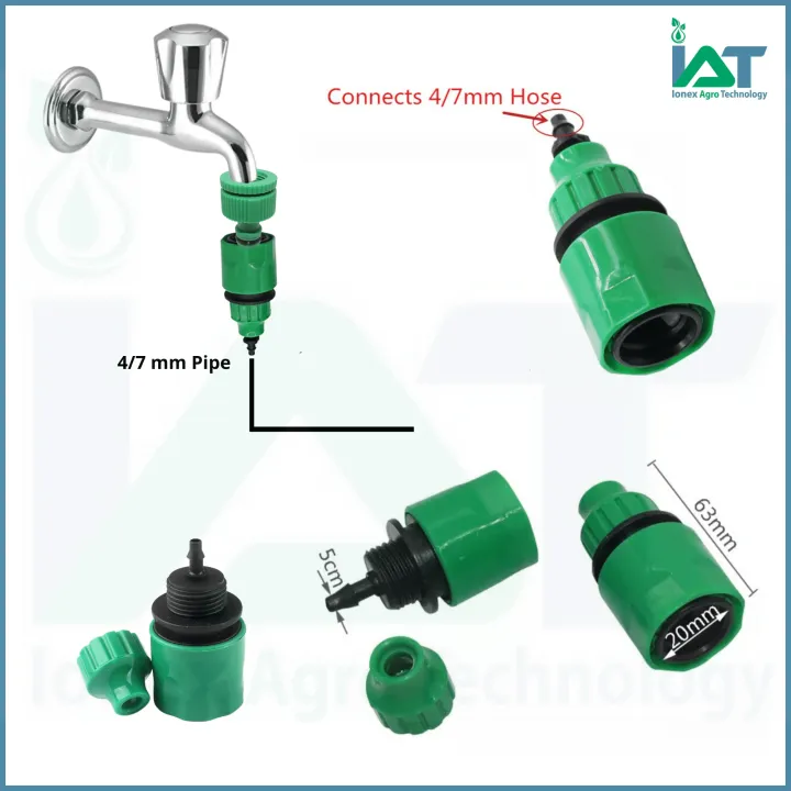 1/2''%20or%203/4''%20Quick%20Tap%20Connector%20(1-Piece)%20and%204/7mm%20Quick%20Hose%20Connector%20(1-Piece)%20Used%20to%20Connect%20Threaded%20Water%20Tap/%20Faucet%20to%204/7mm%20Pipe%20for%20Garden%20Irrigation.%20-%20Image%208