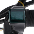 Electric Bike Throttle with LCD display Indicator Gas Handle Throttle Lock Key.