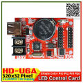 HD-U6A USB Port 32*320 pixels Single /double color LED Control Card Asynchronous Controller max 20pcs P10 display module support. 