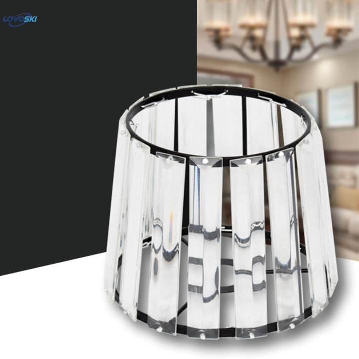 2Pcs%20Crystal%20Lampshade%20Chandelier%20Ceiling%20Fixture%20Lamp%20Shade%20Black%20-%20Image%206