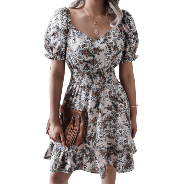 2024%20Amazon%20Summer%20New%20Independent%20Station%20European%20and%20American%20Cross-border%20TEMU%20Foreign%20Trade%20Women's%20Casual%20Ruffle%20Dress%20-%20Image%203