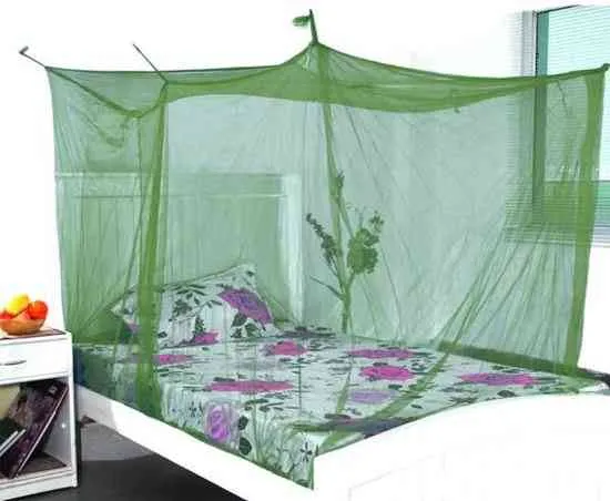 Mosquito%20Net%20Double%20Bed%20%20Size%206''%20X%207%20%20Fit.%20-%20Deep%20Green%20-%20Image%202