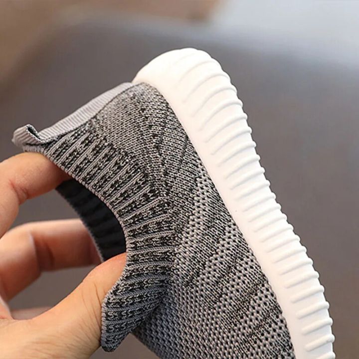 2023%20Little%20Kids%20Shoes%20Boys%20Girls%20Knitted%20Fabric%20Sock%20Shoes%20Casual%20Breathable%20Baby%20Sneakers%20Fashion%20Stripe%20Children%20Shoes%20G02024%20-%20Image%205