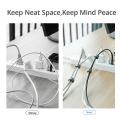 Floveme 5 In 1 Velcro Strap Cable Organizer 14cm Strap For Carble Management Desktop Cable Organizer - Grey.