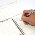 Compact Size Planner Notebook Functional Binding A5/A6 Size Schedule Agenda Kraft Paper Cover Spiral-Bound Table Diary for Office Organization School Planner Management Tool Creative Journaling. 