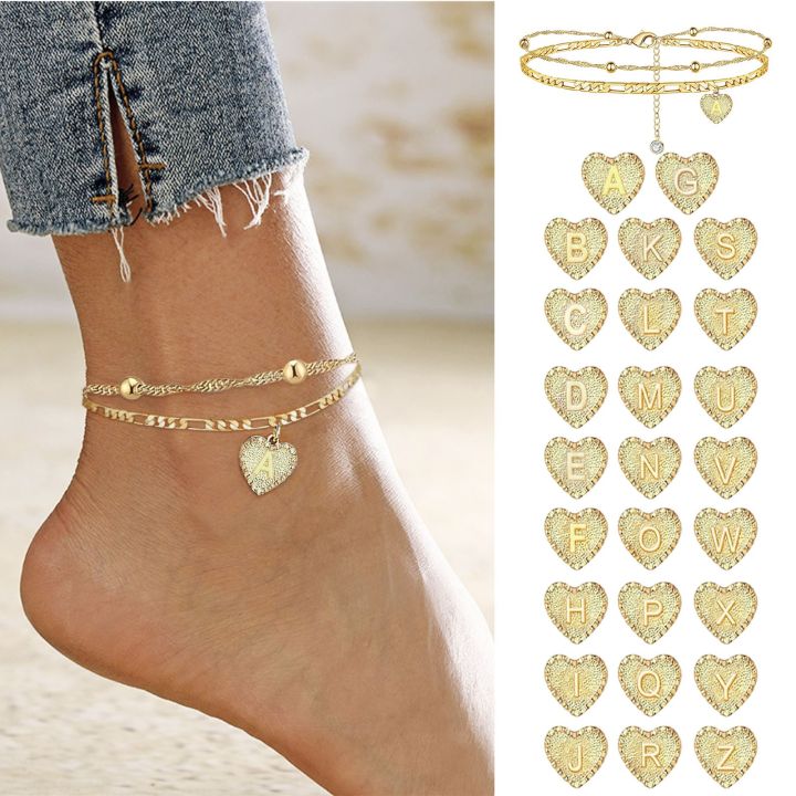 Bohemia%20Style%20Layered%2026%20Letter%20Heart%20Infinity%20Anklet%20For%20Women%20Summer%20Beach%20Initial%20Anklet%20On%20Foot%20Ankle%20Jewelry%20Travel%20Gift%20-%20Image%203