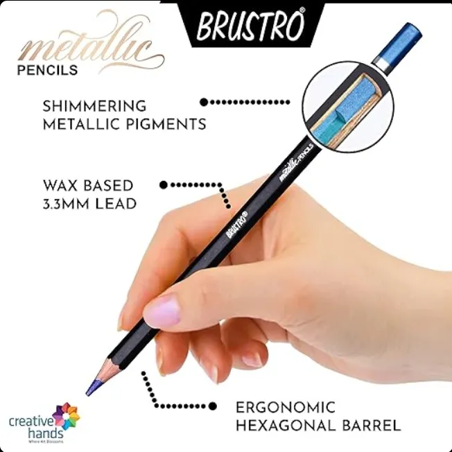 BRUSTRO%20Artist%20Metallic%20Colour%20Pencil%20Set%20of%2012%20Shades%20-%20Image%202