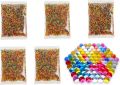 10000 Pcs Water Balls Beads Refill Ammo7-8 mm,5 Pack,2000 Pcs Per Pack,Made of Non-Toxic Eco Friendly Water Ball Compatible with Splatter Gall Gun,Multicolor Colour. 