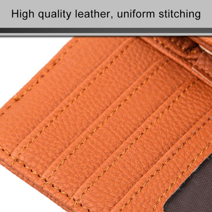 (New)DERANFU%203%20In%201%20Lichee%20Texture%20Multi-function%20Car%20Hang%20Type%20Leather%20Towel%20Box%20with%20Card%20Slot%20y%20CD%20Slot%20-%20Image%206