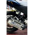 Yamaha fz-s/fazer all version stanless still silencer guard padani silencer cover. 