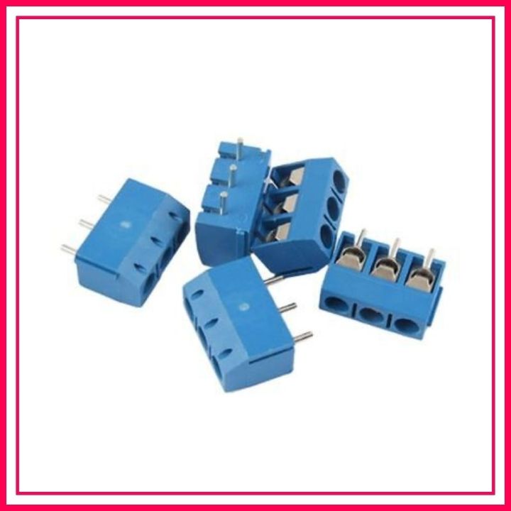 5pcs - 3 Pin Screw Terminal Block Connector 5mm Pitch