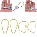 2 Pieces Durable Brass Screw Lock Key Chain Ring Home Car Key Holder 75x40mm. 