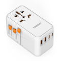 TESSAN 100W GaN Universal Travel Adapter Worldwide with USB and Type-C Fast Charging Power Adapter EU/UK/USA/AUS plug for Travel. 
