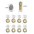 2X Drill Chuck Collet Set for ,1/32Inch to 1/8Inch Replacement 4486 Keyless Bit with Rotary Drill Nut Set.