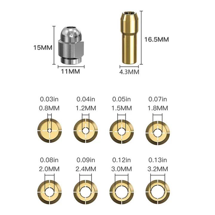2X%20Drill%20Chuck%20Collet%20Set%20for%20,1/32Inch%20to%201/8Inch%20Replacement%204486%20Keyless%20Bit%20with%20Rotary%20Drill%20Nut%20Set%20-%20Image%202
