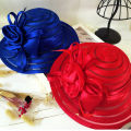 Sunnyheart Lady Beach Hat Flower Decor Sunshade Medieval Mesh Prom Hat. 