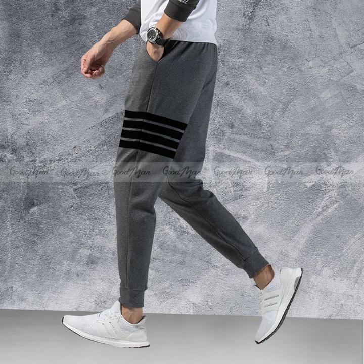 Men's Grey Textured Cotton Joggers for Casual Wear