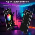 WLED Light Strip Controller ESP32 LED Controller Black. 