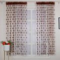 Love Heart String Curtain Window Door Divider Sheer Curtain Valance-porda.